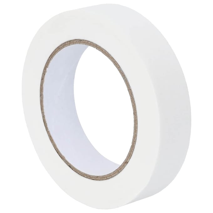 vidaXL - Schilder - Maskering - Tapes - 12 - st - Wit - 25mm - x - 50m - Papier