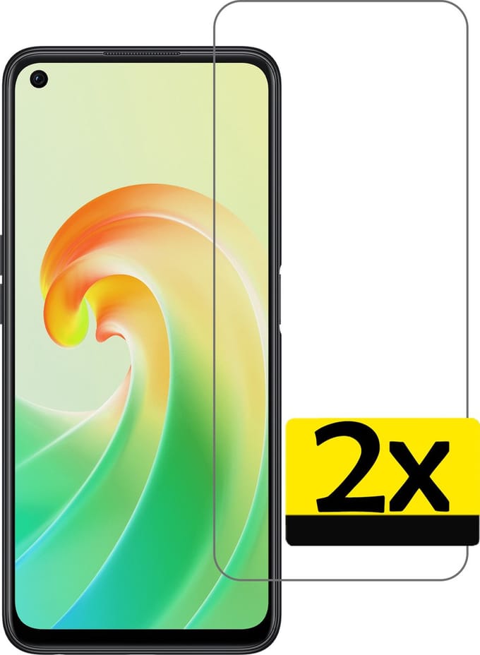 Screenprotector - Geschikt voor OPPO A96 - 2 Stuks - Extra Sterk - Beschermglas - Gehard Glas - Tempered Glass - Screen Protector
