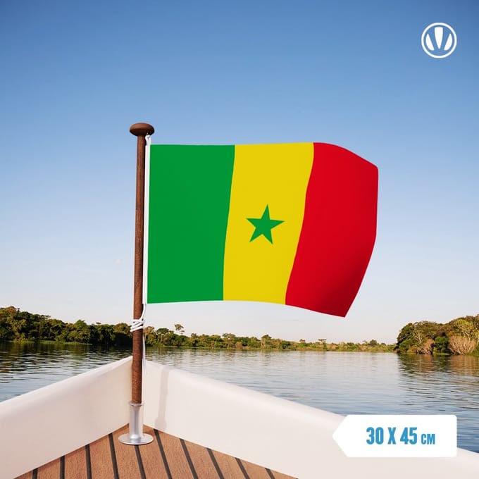 vlag Senegal 30x45cm