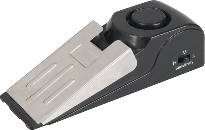 Silverline Deurstopper met alarm - Wigvormig - 120 dB - Verstelbare gevoeligheid - Compact ontwerp