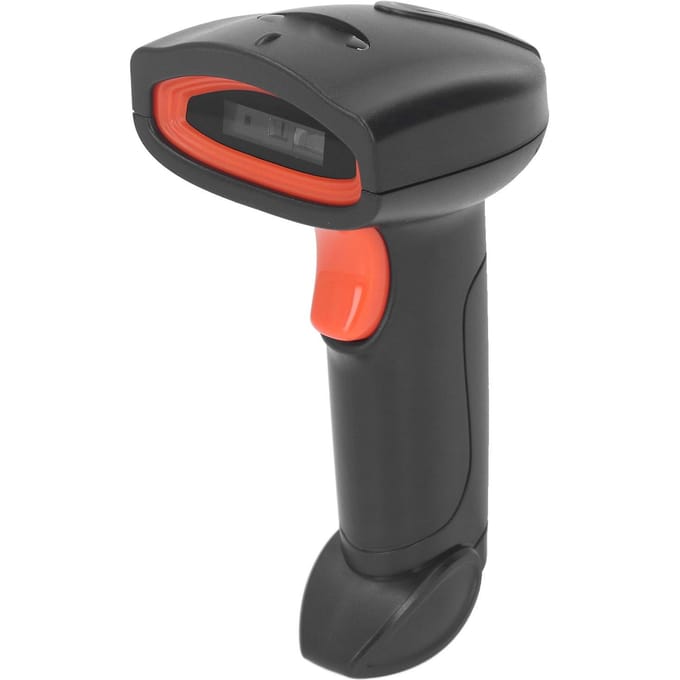 1D Barcodescanner 2.4G Draadloos Bluetooth CCD Scangun Handheld Barcodelezer voor Supermarkt Winkel Express black
