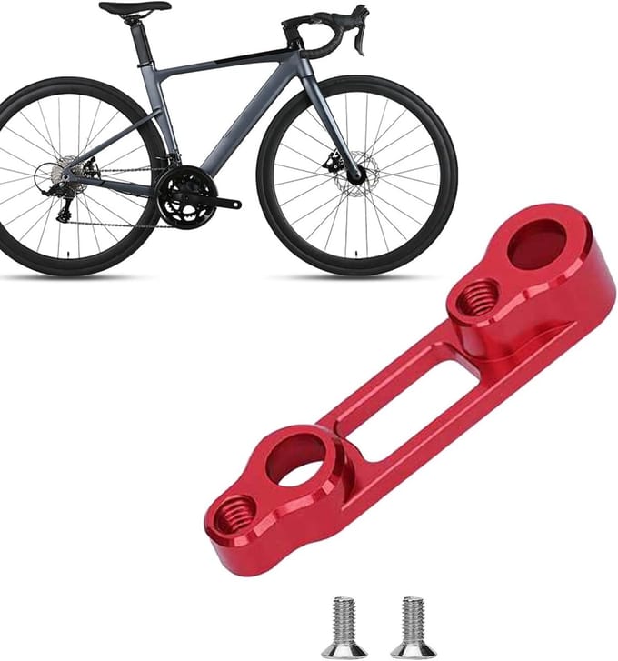 Schijfrem Adapter - Fiets Rem Adapter - Verbeteren Remmen - Holle Constructie - 12.5 x 5 x 1 cm - Zwart