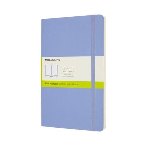 Moleskine Classic Notitieboek - Large - Softcover - Blanco - Hortensia Blauw