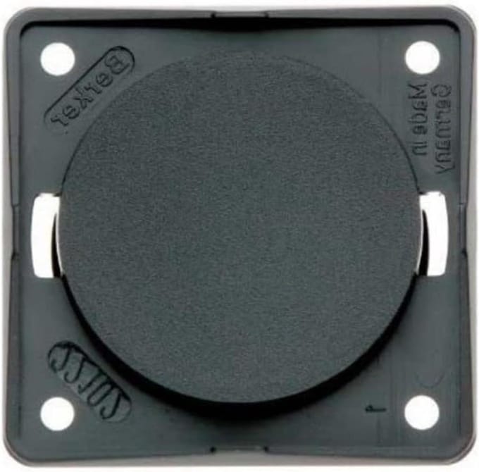 Afdekplaat - Blindsluiting - Wandmontage - Schroef terminal - 3600 watt - Antraciet