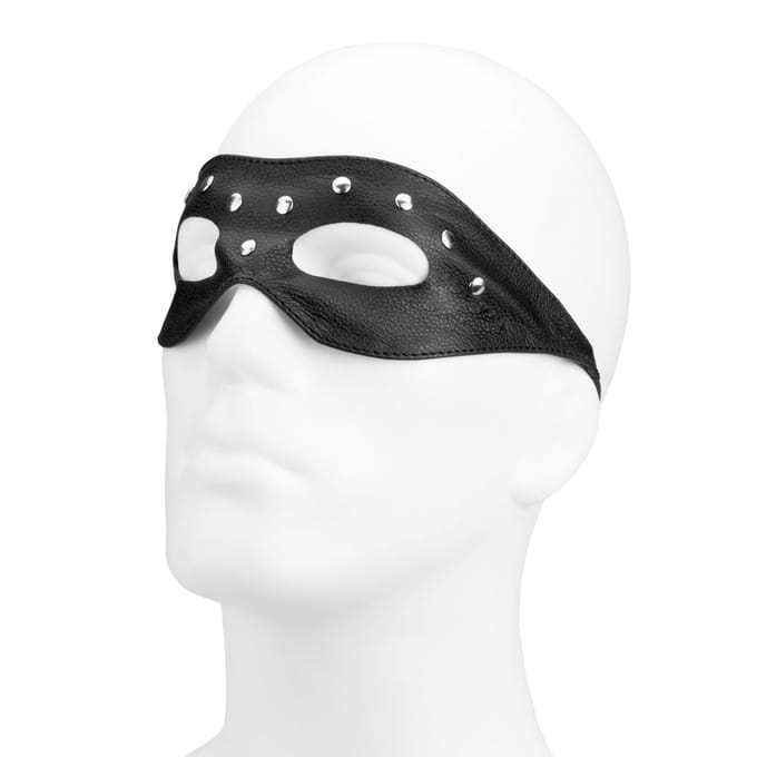 Rimba - Open oogmasker Van Leer Met siernieten