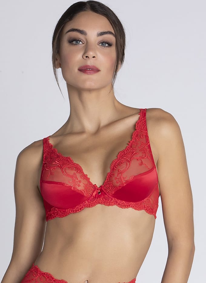 Lise Charmel Splendeur Soie Triangel BH Rood 75 C