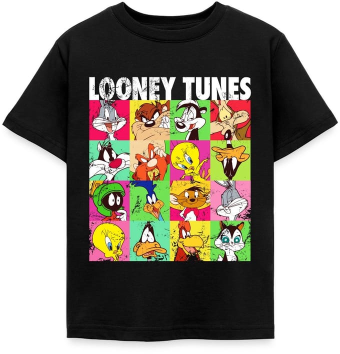 Looney Tunes Karakters Collage T-Shirt Kinderen