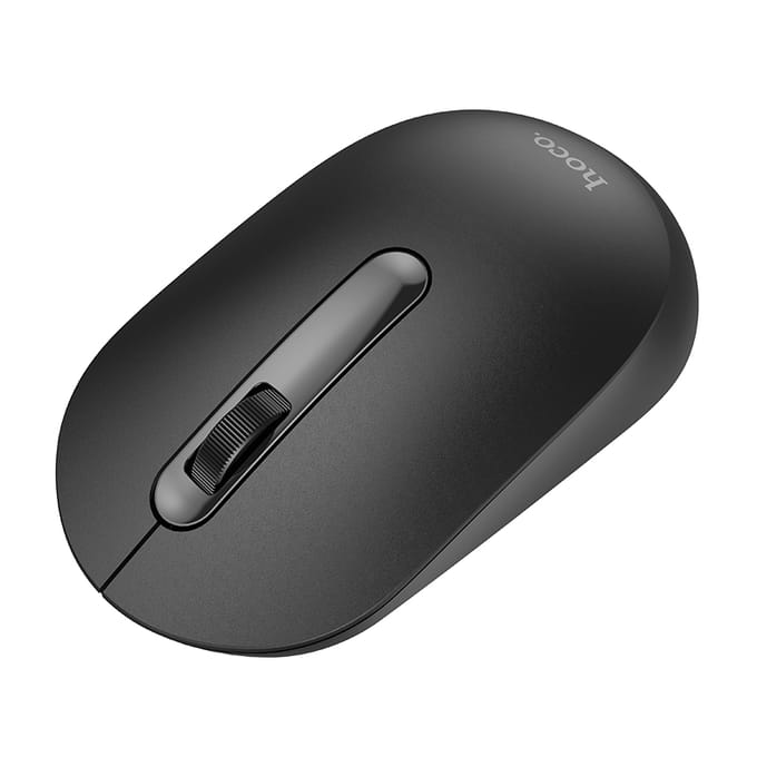 Hoco Draadloze Muis - Stille Draadloze Computer Muis - Compact en Rechts- en Linkshandig Gebruik - zwart