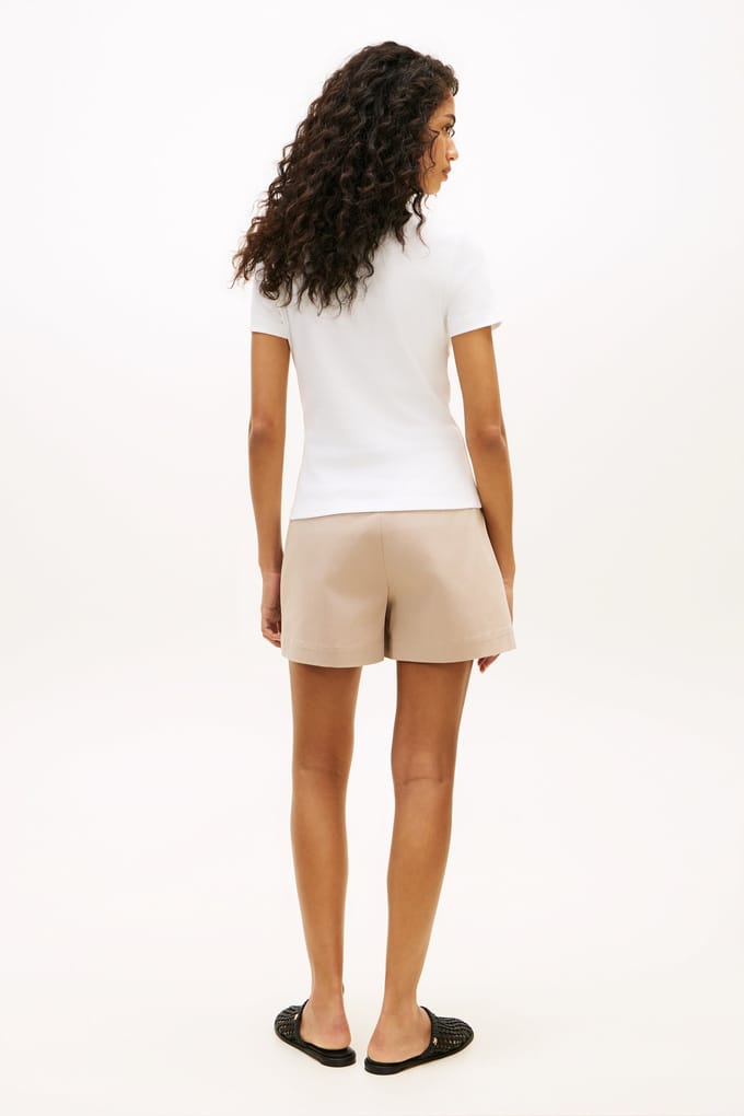Slim Fit T-shirt van puur katoen