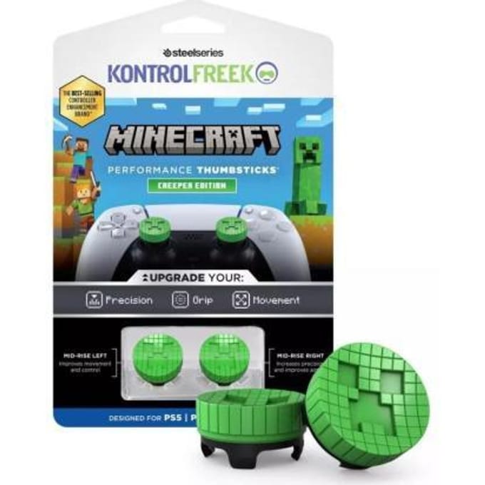 KontrolFreek Performance Thumbsticks - PS5/PS4 - Minecraft Creeper Edition