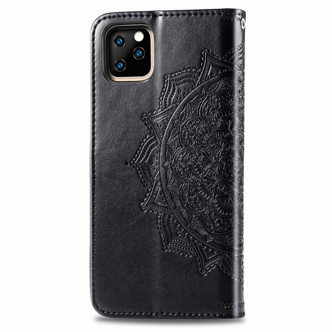 Mandala Bookcase voor de Apple iPhone 11 - Zwart