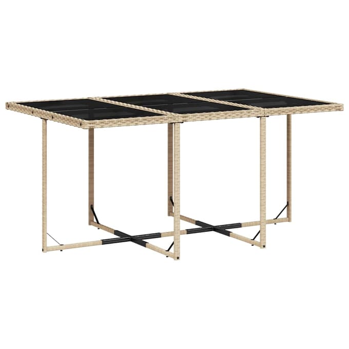 vidaXL - 11-delige - Tuinset - met - kussens - poly - rattan - gemengd - beige
