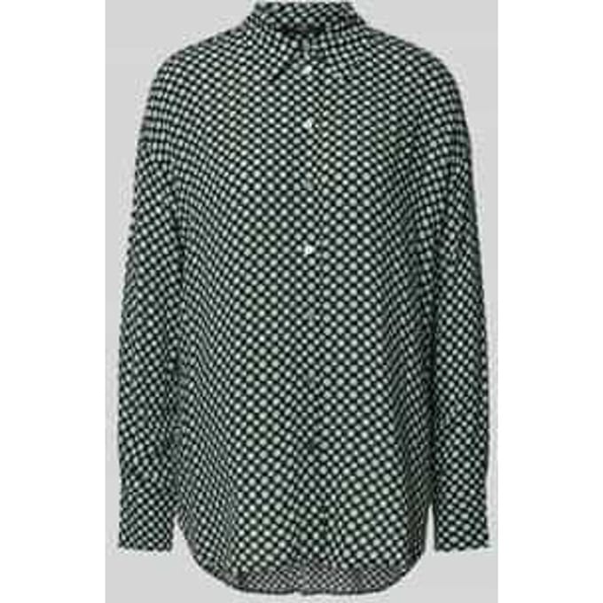 Regular fit overhemdblouse met extra brede schouders