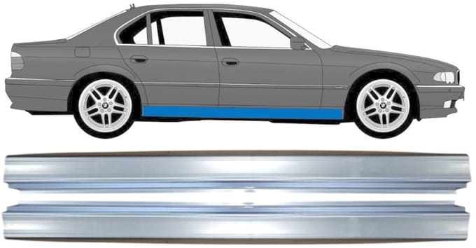 Reparatie dorpel voor BMW 7 E38 1994-2001 / Links + Rechts / Set