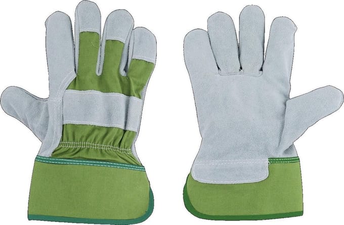 Esschert Design Tuinhandschoenen Basic Leer/polyester Groen Maat L