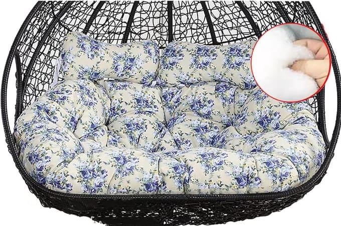 Hangmand Kussen - Schommelstoel Kussen - Buiten Ontspannen - Extra Dikke Vulling - 16 cm Dik - Kleur E