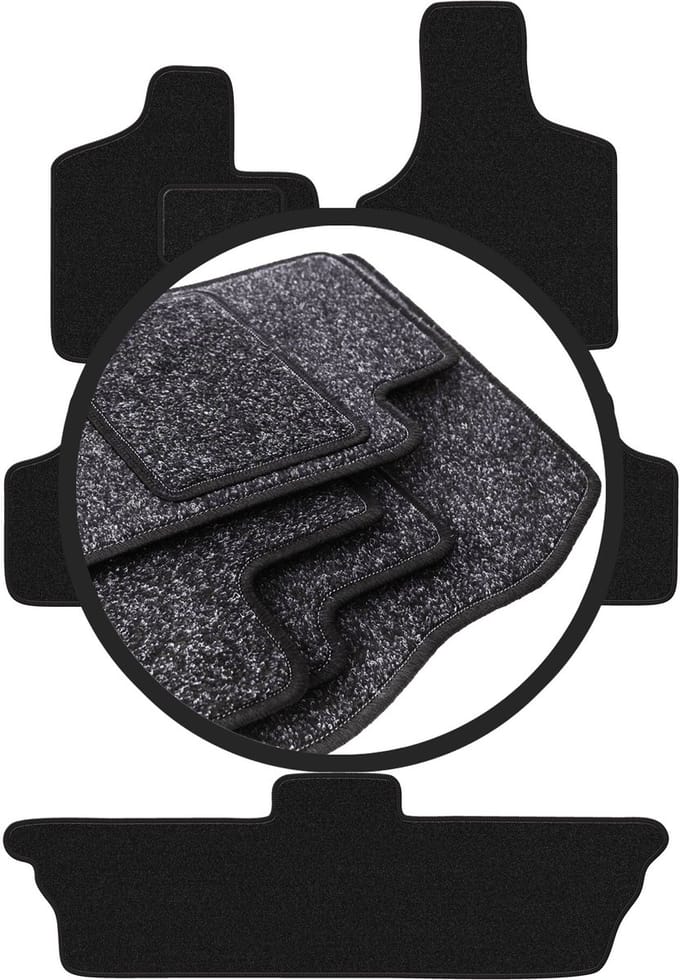 ANTHRA automatten voor: Dodge Caravan / Grand Caravan III 7 persoons (2001-2007)