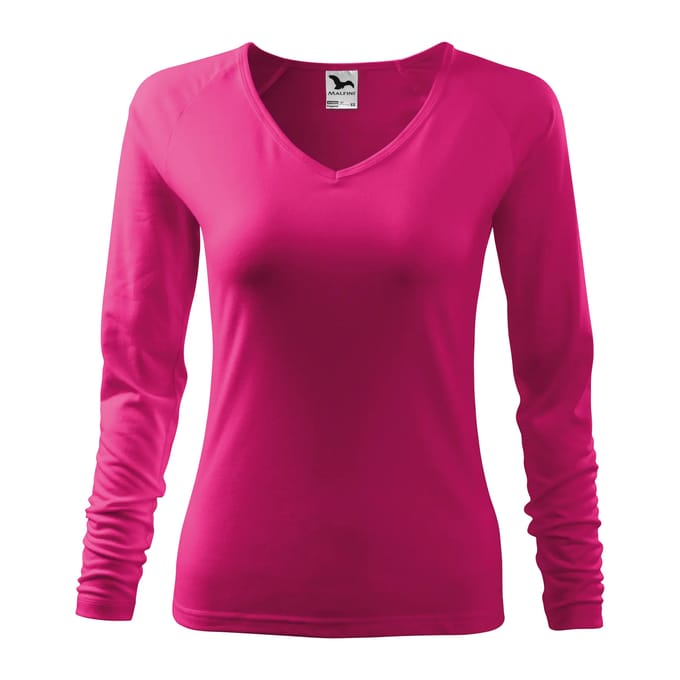 Dames-T-shirt met lange mouwen Malfini Elegance 127