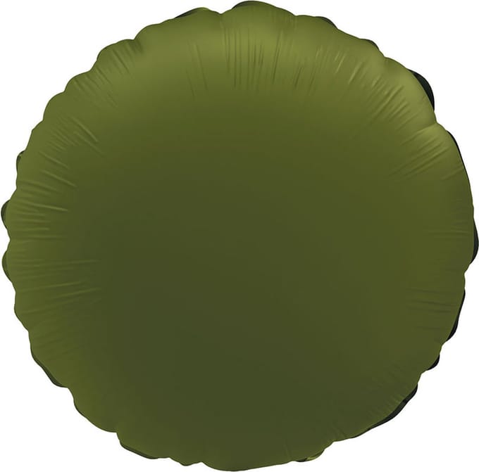 Folat - Folieballon Rond Olive green - 45 cm