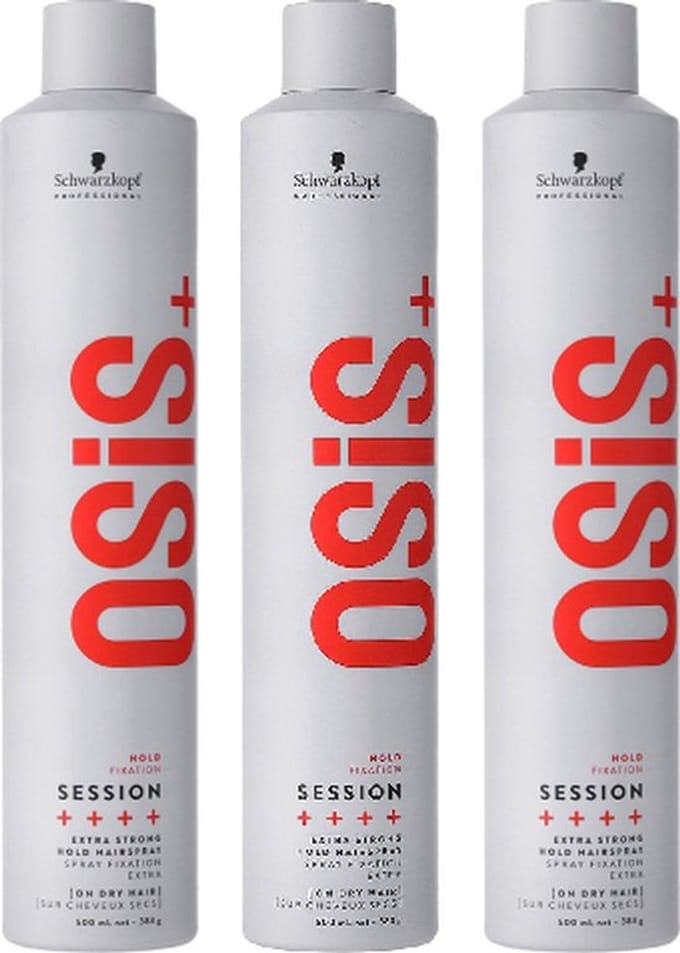 Schwarzkopf 6 X Osis Session Extreme Hold Hairspray 500ml