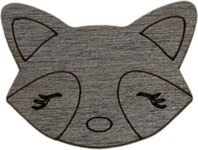 Houten Naaldenmagneet Wasbeer