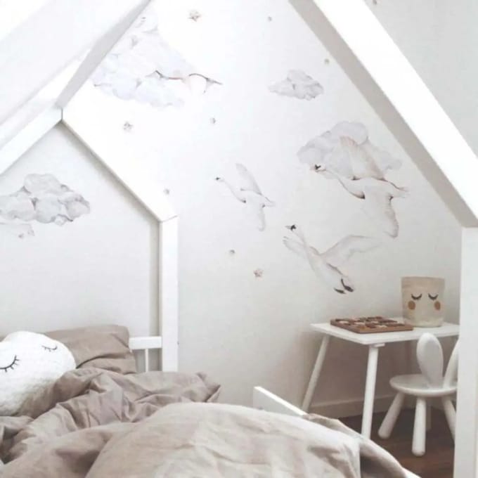 Stickers voor baby's Dekornik Swans/Magic is everywhere