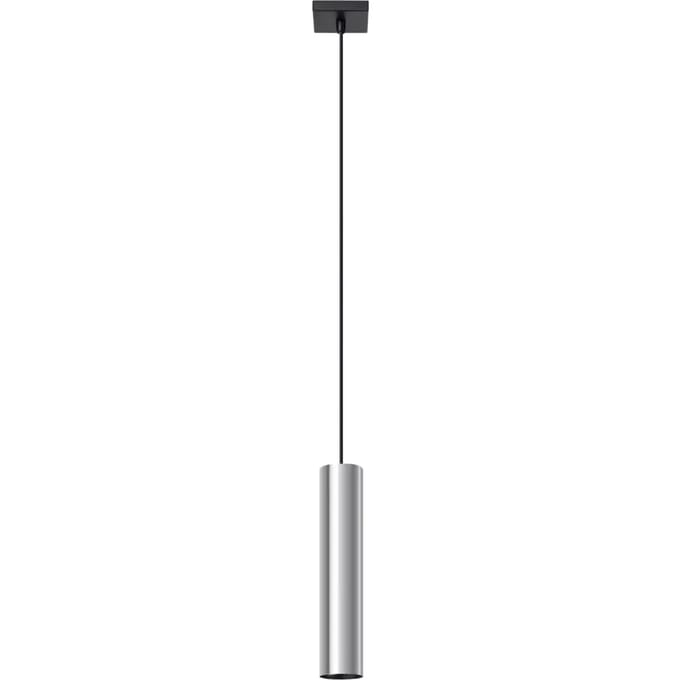Sollux Lighting Hanglamp Lagos - GU10 - chroom - staal - 100x8x8cm