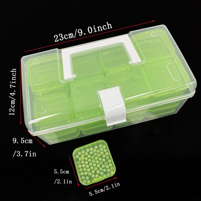 32 stuks/set plastic opbergdoos container, DIY knutselen kralen accessoires sorteerdoos, multifunctionele opbergdoos, sieraden nagel kralen organizer