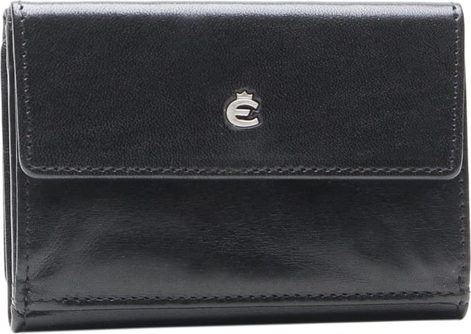Esquire Leren Portemonnee Toscana Lady Wallet Black Zwart
