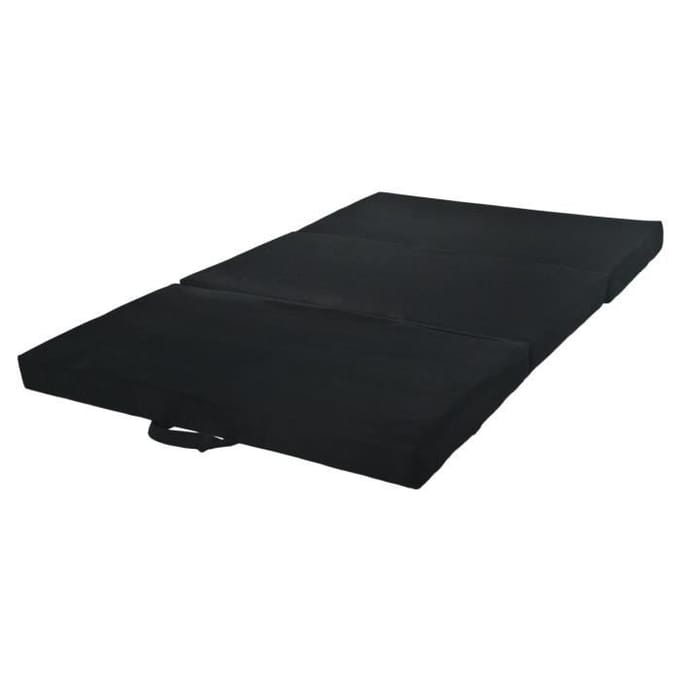 Matelas matelas pliable invité 200x80x10 cm noir