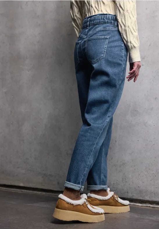 Paperbag jeans in Loose Fit