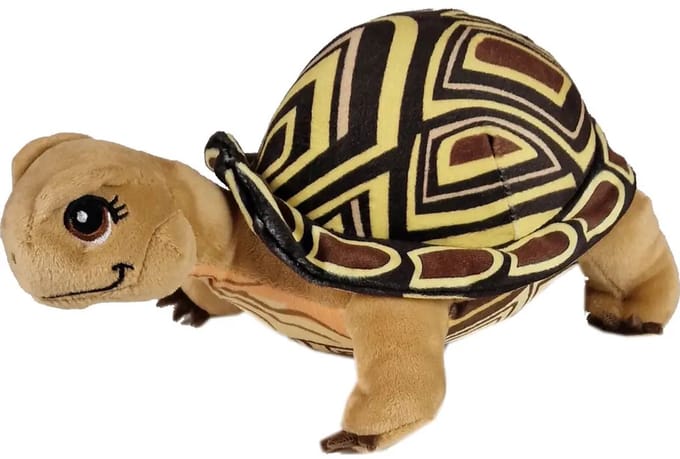Heunec pluche schildpad Henrietta magische dieren 16cm knuffel cadeau.