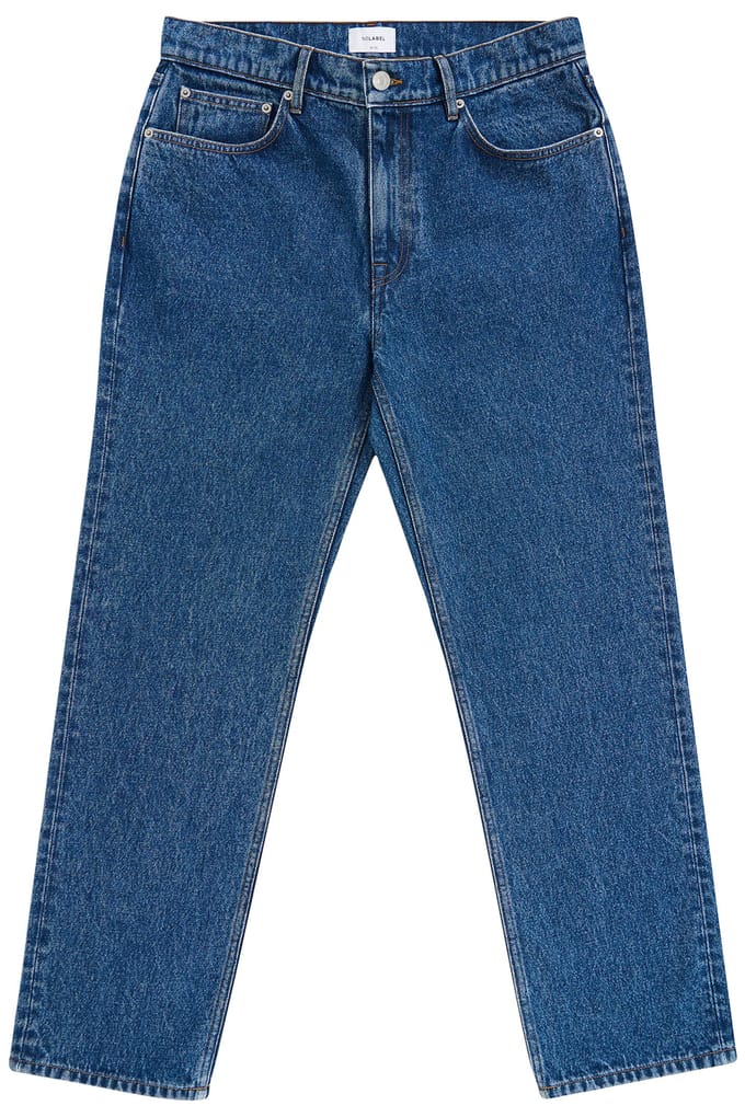 No Label Carlin Denim Cotton Mid Blue Maat: W29L32 | Straight Jeans Outlet | Heren | Blauw