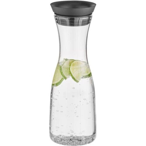 GGM Gastro (6 Stück) Glaskaraffe - 1 Liter - automatische Deckelöffnung