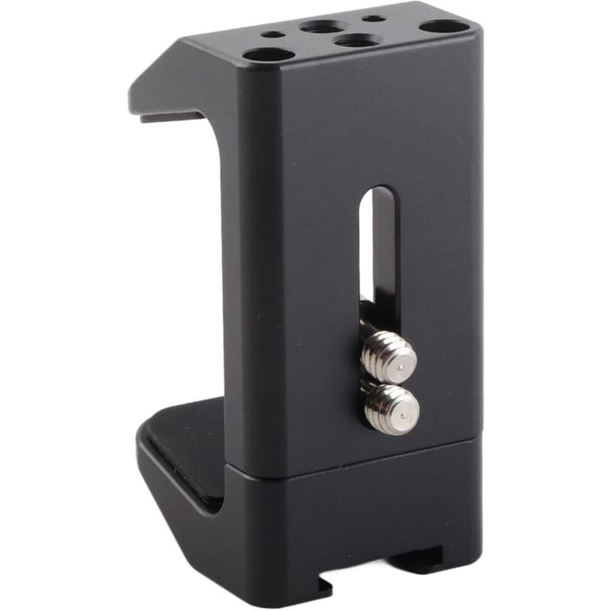 Powerbankhouder Aluminiumlegering Universele Powerbankbevestiging Vaste Klem voor Camera met 1/4 Inch black