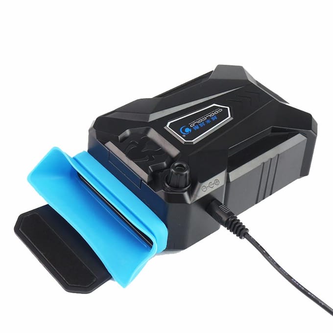 COOLCOLD K27 Draagbare Notebook Laptop Koeler USB Lucht Extractie Koeling Vacuüm Ventilator Radiator zwart