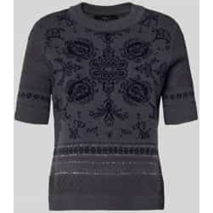 Gebreid shirt van scheerwolmix met kasjmier