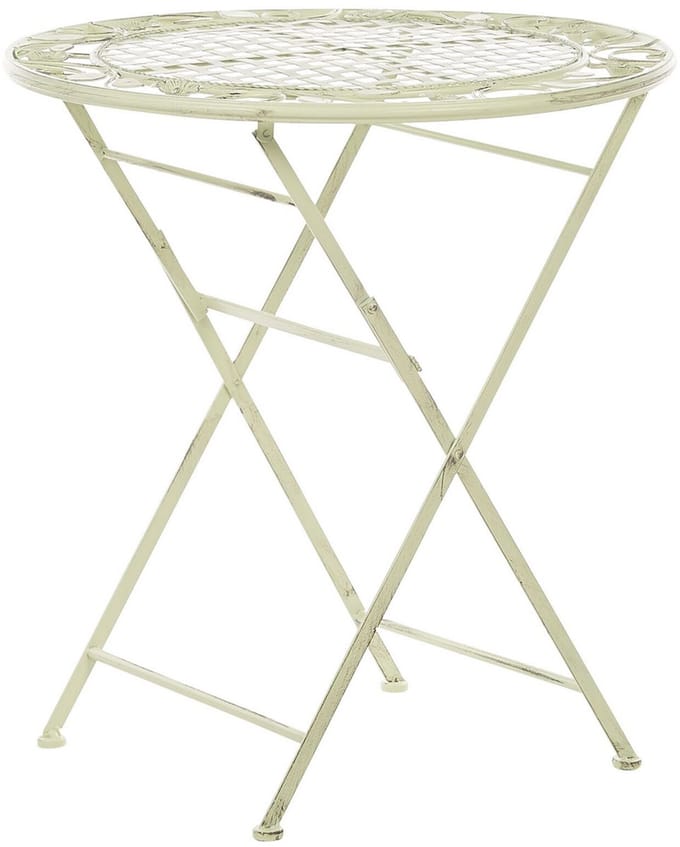 BIVIO - Tuintafel - Lichtgroen - 70 x 70 cm - IJzer