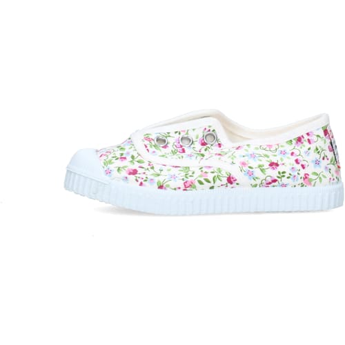 Cienta Meisjes Sneaker Gebloemd | Wit | Maat: 22