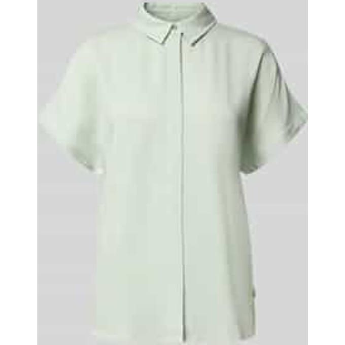 relaxed fit overhemdblouse van pure viscose model 'LARISAANA'