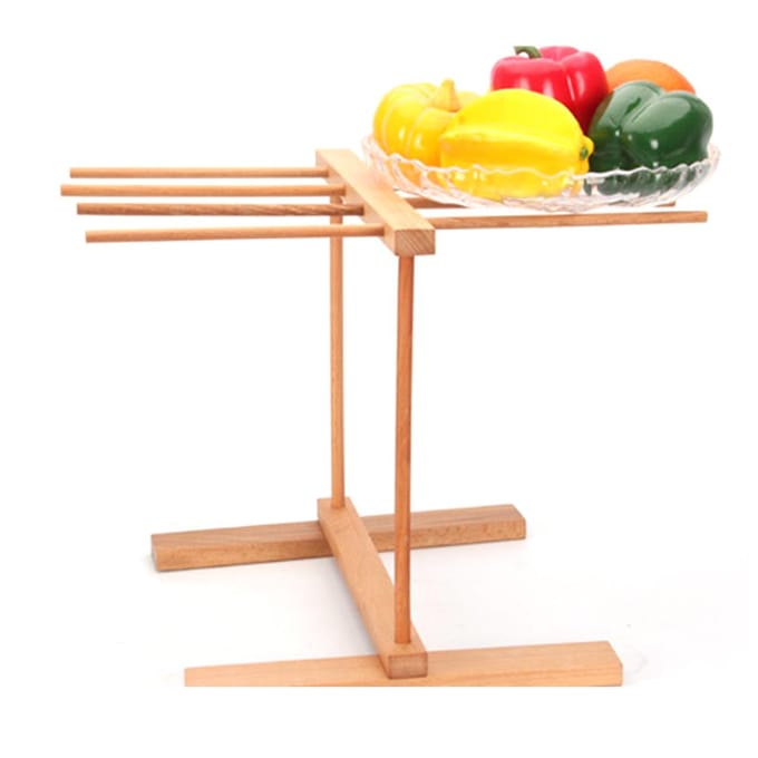 Opvouwbaar Houten Pastadroogrek Beukenhout Noodle Spaghetti Houder beige