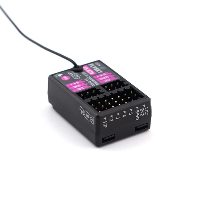Multifunctionele Ontvanger FS-R7V 7 Kanaals 2.4G Ontvanger Kan PPM/IBUS Output Hebben voor Afstandsbediening Auto Speelgoed zwart