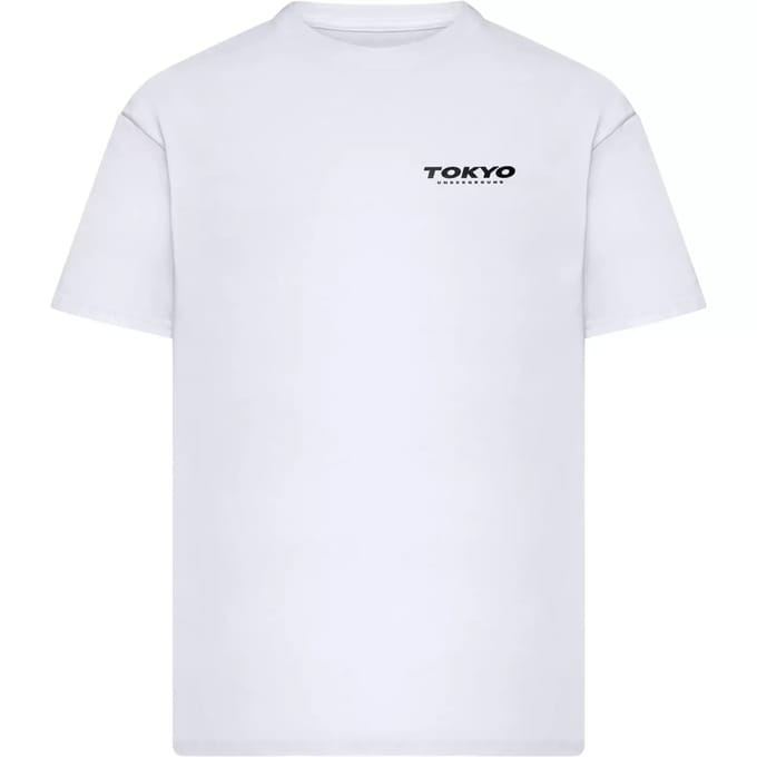 Mister Tee - Tokyo Underground Oversize Heren Tshirt - M - Wit
