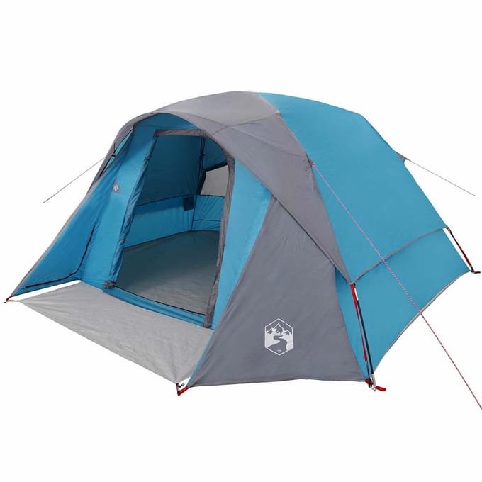 vidaXL - Tent - 4-persoons - waterdicht - blauw