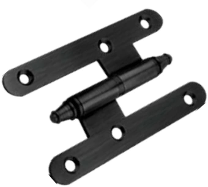Zwart Franse Paumellescharnier 93x53x2mm Rechts