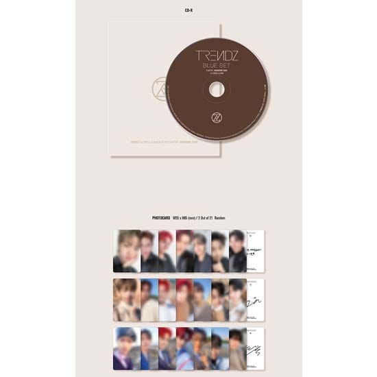 TRENDZ 1e Single Album 'BLUE SET Chapter. ONBEKENDE CODE' beige