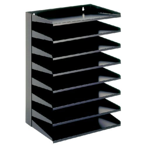 V-Part - Sorteerrek 8-delig - Steel - zwart - Sorteerbak