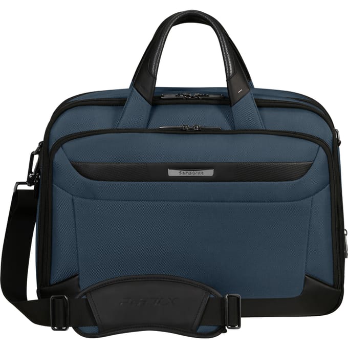 Samsonite Laptopschoudertas - Pro-Dlx 6 Bailhandle 15.6 inch uitbreidbaar16/23 l - Blue