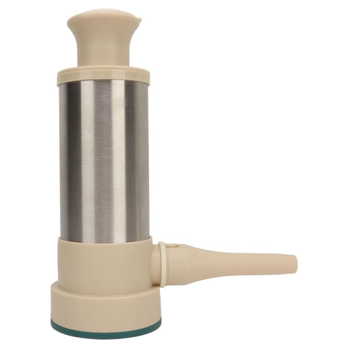 Worstvuller RVS Handmatig Huishoudelijk Worstmaker Machine met 4 Vulbuizen en L beige