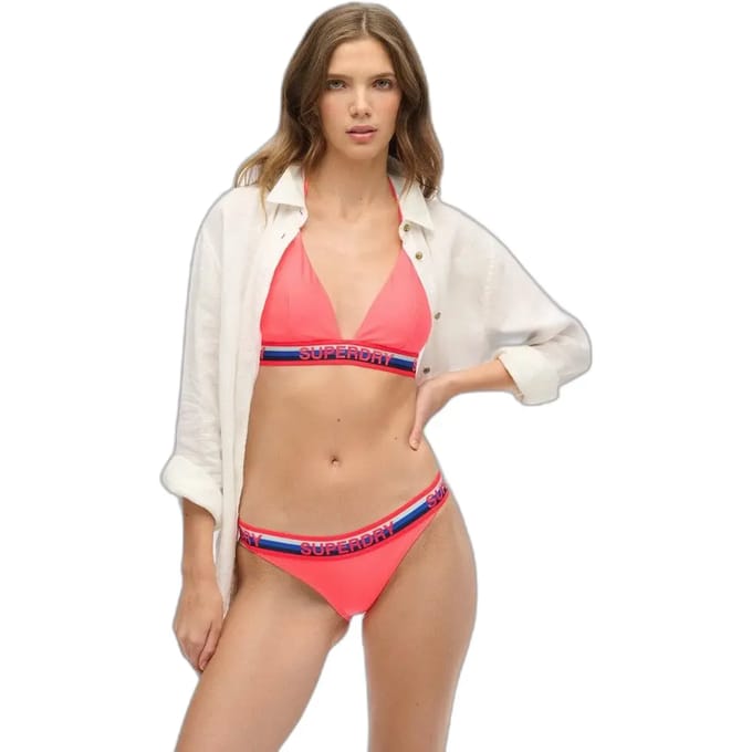 Superdry - Gestreepte triangelbikinitop - Dames - Badpakken